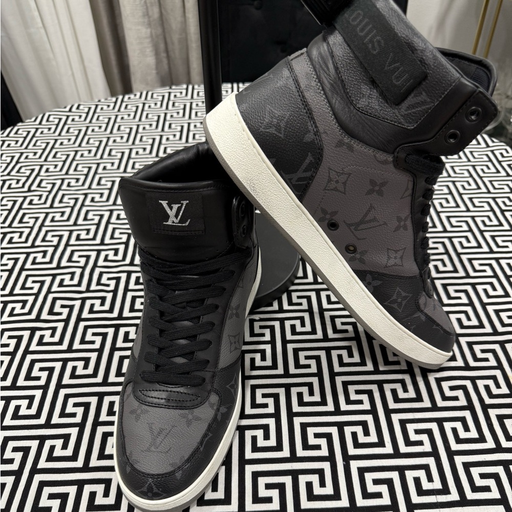 Louis Vuitton Black and Grey Sneakers